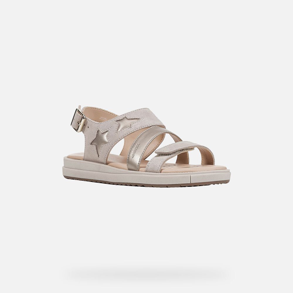 Geox Sandals Beige Rebecca - Geox Girls Shoes - EYLIPT570